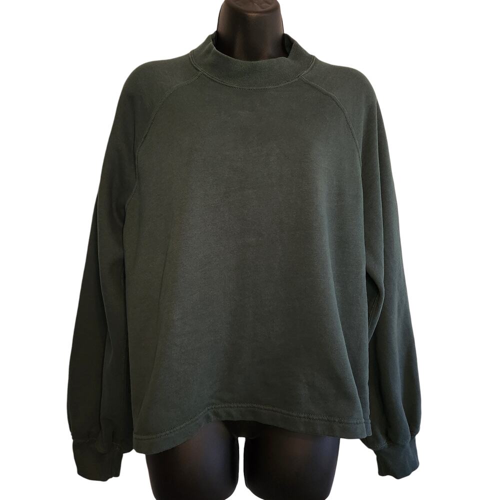 VINTAGE Abercrombie & Fitch sweatshirt hunter green size L